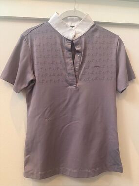 Animo Short Sleeve Light Purple Equestrian Top